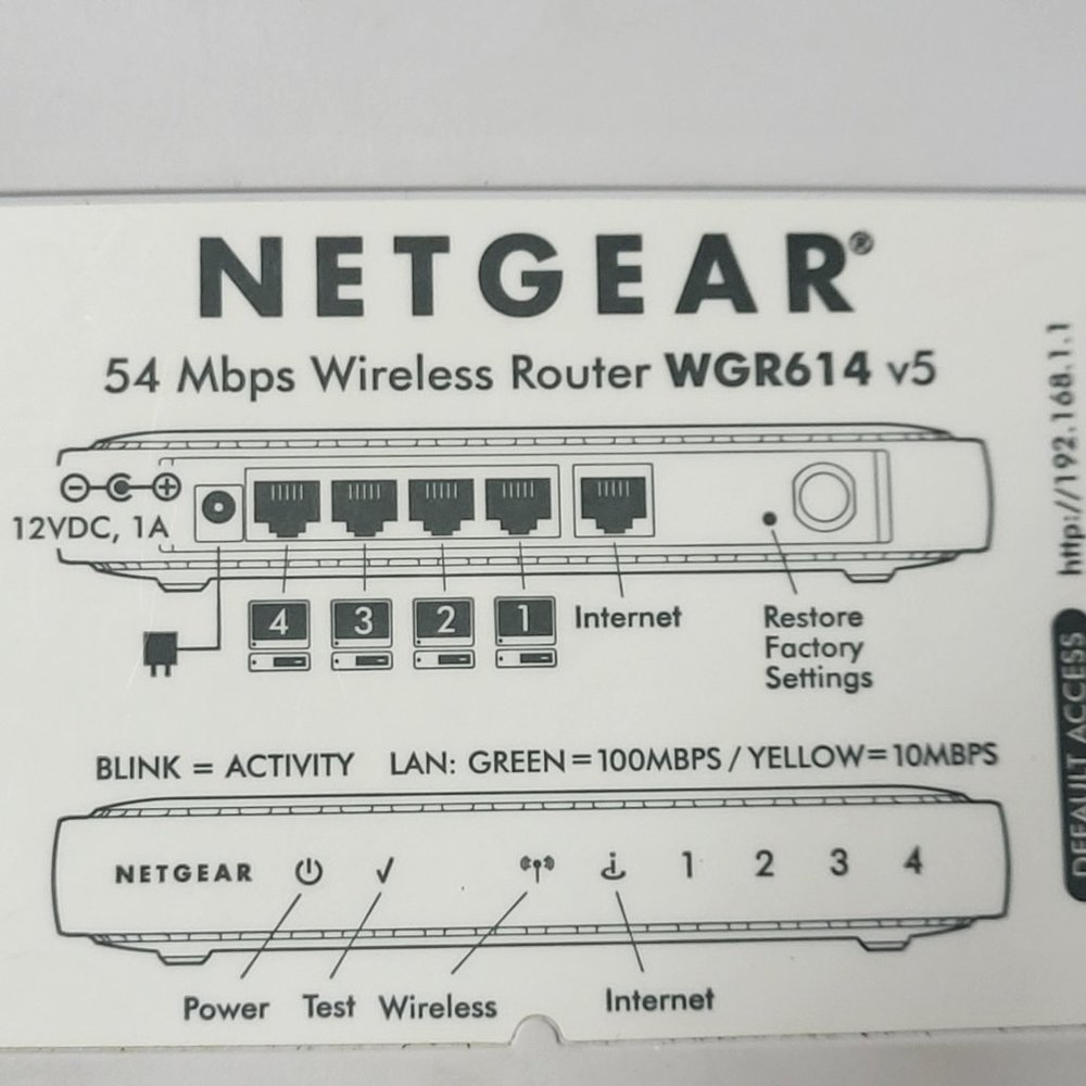 Netgear‎ Wireless - G Router WGR614 / 54Mbps | Pre-Owned | Tested & Working - Picture 5 of 7